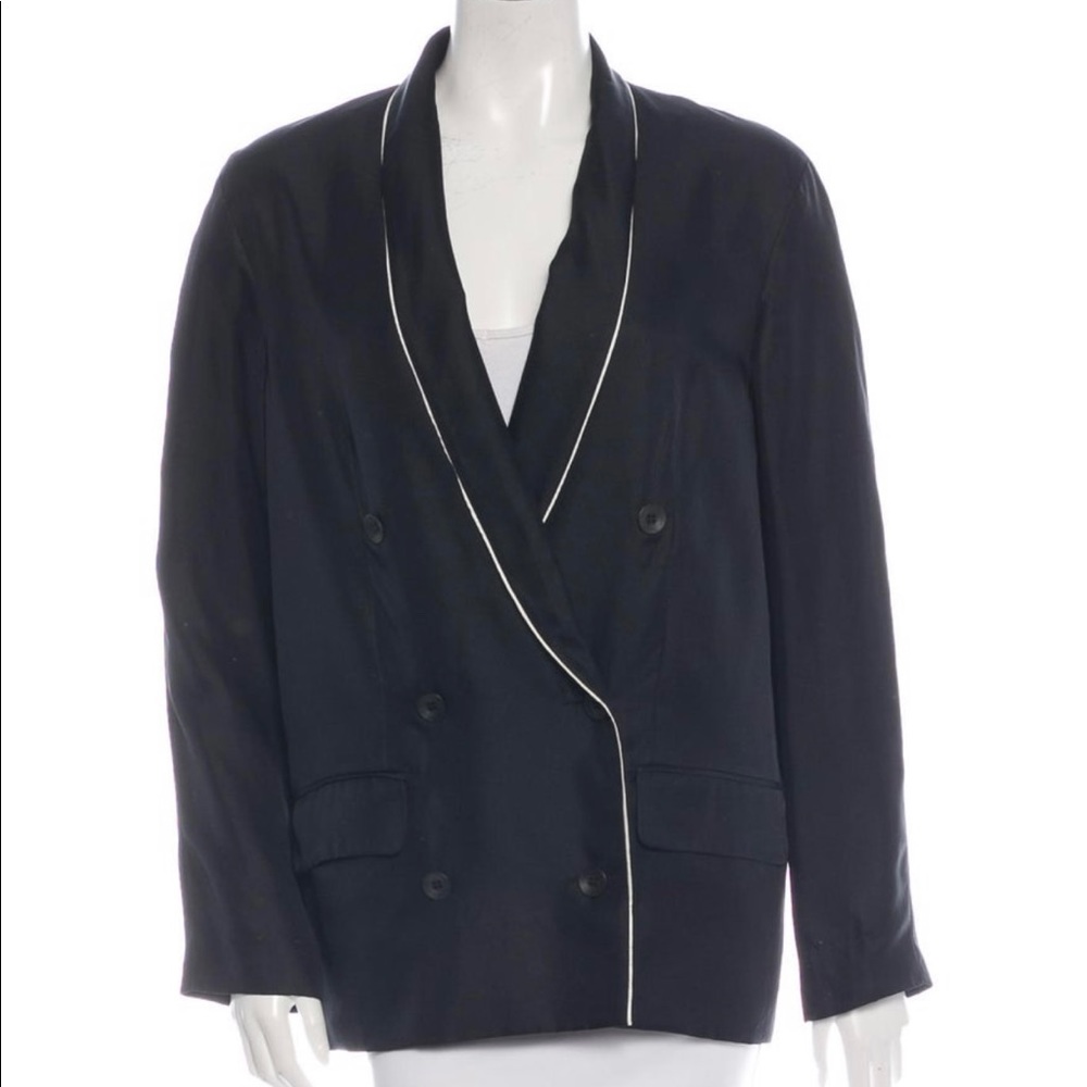 Rag and bone oversized silk blazer